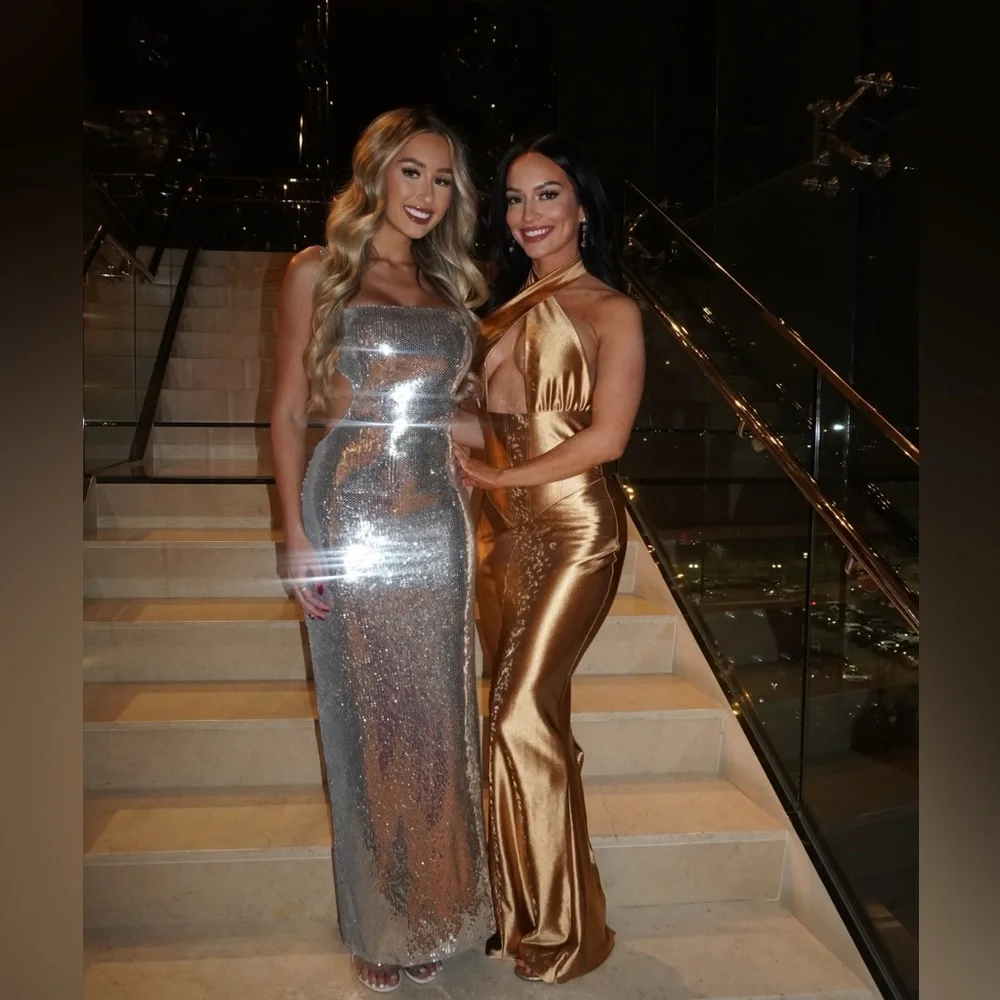 Retrofete Strapless Gold Gown - Picture 7 of 10